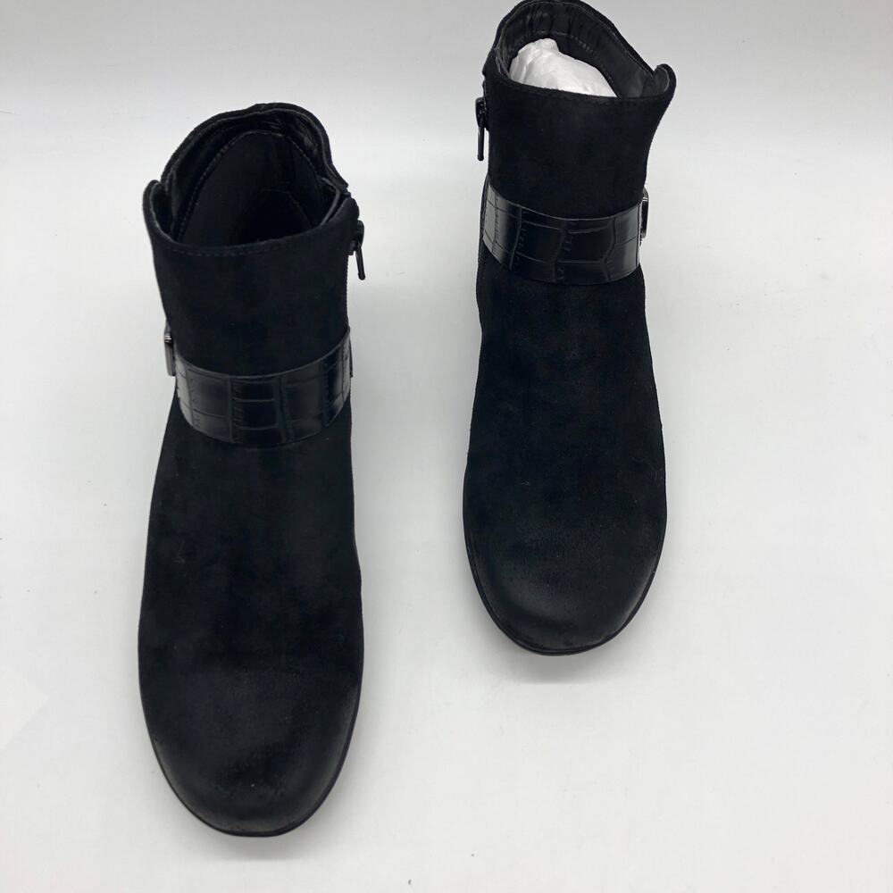Naturalizer Womens Cole Black Suede Ankle Boots 8.5 M New - Picture 4 of 10